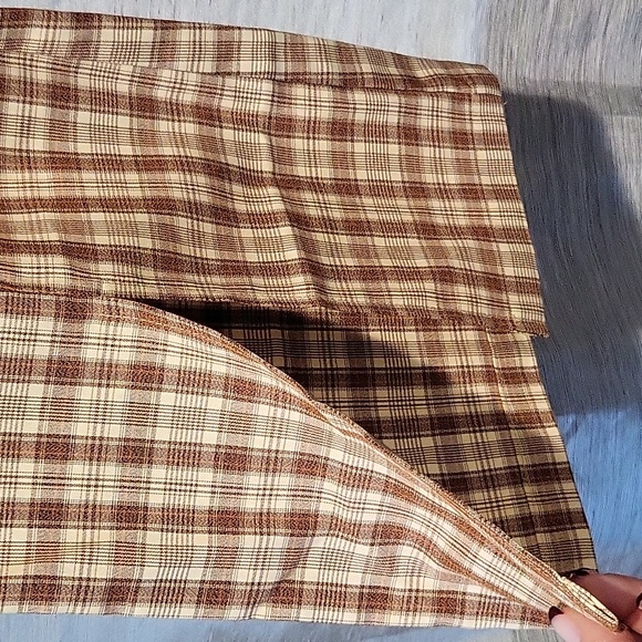 Shein brown plaid pants - Picture 2 of 9